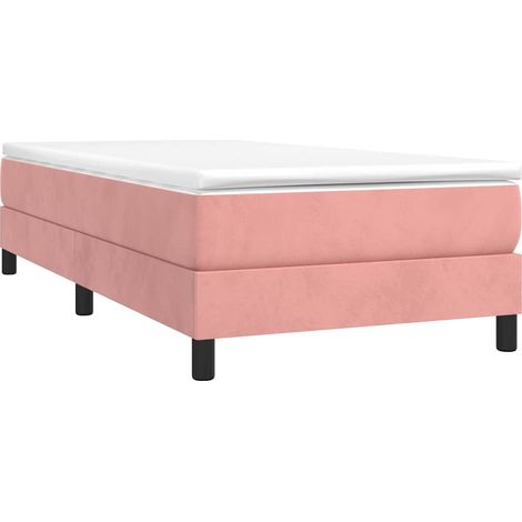 Boxspringbettgestell Rosa 80x200 cm Samt vidaXL
