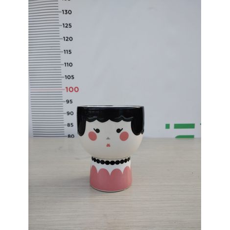 VASO D'ARREDO SMALTATATO DONNA IN CERAMICA V.12 AZIENDA ANTICO MESTIERE