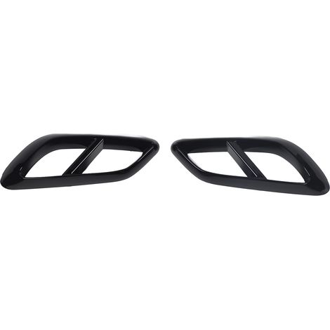 1 coppia di coperture di ricambio per il tubo di scarico posteriore per Mercedes-Benz Classe E W214 AMG-Line 2023 e successivi, nero lucido. (1/5)