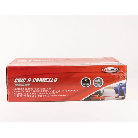 Crick a carrello 2T CE alzata da 135 mm a 330 mm