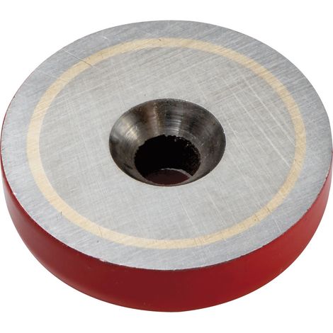 Magnetworks Flach-Topfmagnet (Rundmagnet) ø 38,0 mm Magnet Haltekraft bis 8 kg