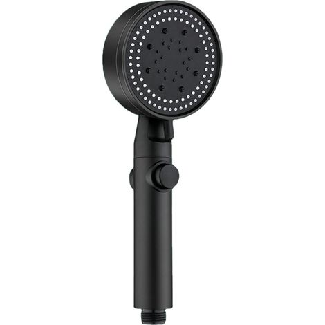 Pommeau de douche combiné avec 4 boutons de commande, pommeau de douche pluie haute pression de 12 pouces avec bras d'extension réglable et douchette. (1/5)