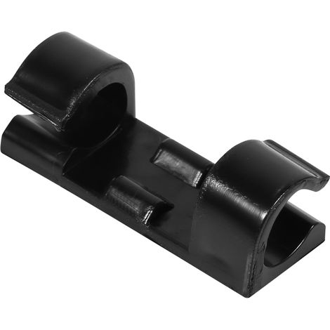 20 pcs support câble adhésif ABS organiseur fil noir pour bureau domicile 3,1x1,1x1cm