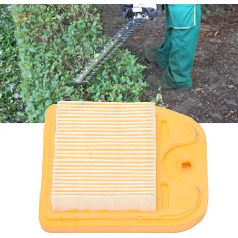 Filtre à air pour STIHL HS82T 87R, élément nettoyant en fibre polyester à distribution uniforme pour débroussailleuse (1/5)