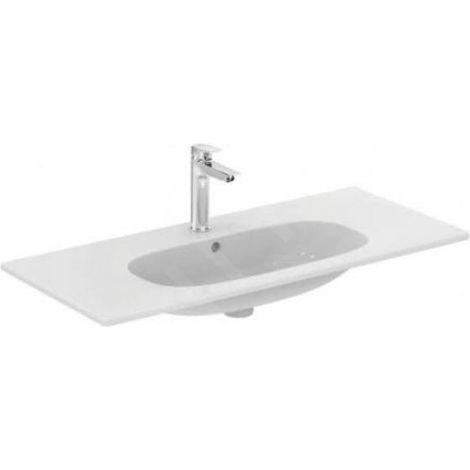 Ideal Standard Tesi - Meuble lavabo 625x450x165 mm, avec trop-plein, un trou pour robinetterie, mat blanc T3508V1 (1/4)