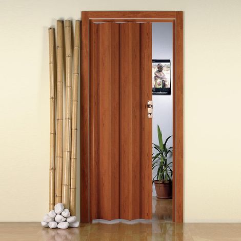 Porta a Soffietto da Interno 88,5x214 cm in PVC Florance Ciliegio (1/3)