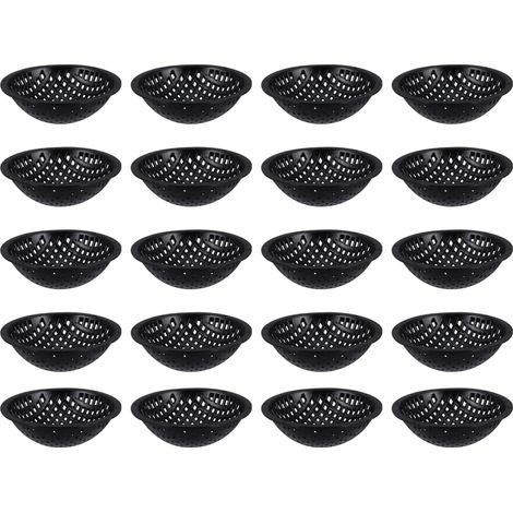 Confezione da 20 pezzi di sottovasi, cuscinetti a rete per il fondo delle piante in vaso, rete drenante, cuscinetti a rete rotondi, fori traspiranti sul fondo, plastica (1/5)
