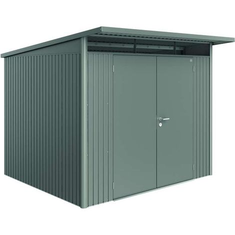 Casetta da Giardino in Metallo AVANTGARDE A6 Biohort con Porta a Due Battenti  Grigio Quarzo Metal