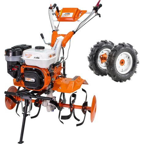Motobineuse thermique professionnelle 8.5 CV – Moteur 4 temps – Largeur de travail 560-830 mm – Transmission 3 vitesses – Châssis en fonte nodulaire – Ruris (1/5)