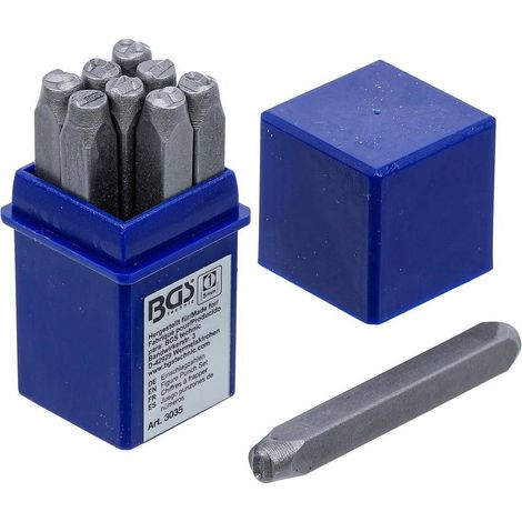 Chiffres à Frapper 5 mm - Acier, Lot de 1 - Marquage Précis et Durable, Pro - D-Work