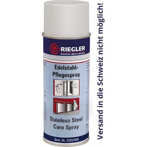 Riegler Edelstahl-Pflegespray, Temperatur -17°C bis 120°C, 400 ml (1/4)