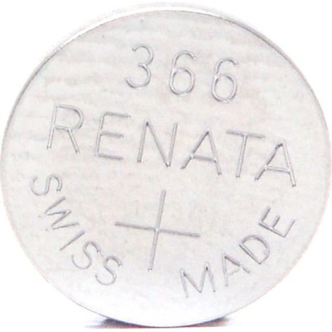 Renata / Swatch Group - Pile bouton oxyde argent 366 RENATA 1.55V 40mAh (1/4)