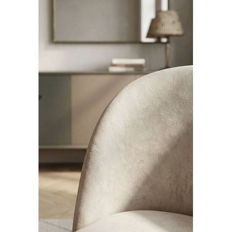 Sillas Comedor - Silla Black Dalnia Terciopelo - Beige (1/5)