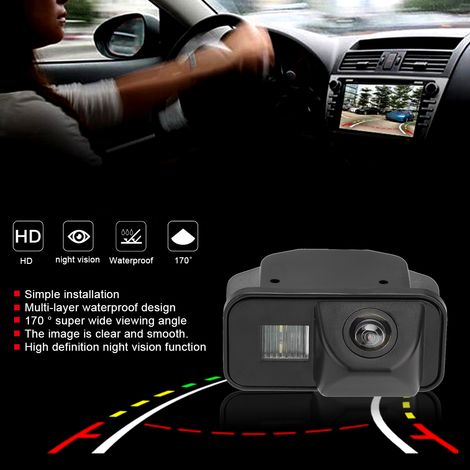 Caméra de recul HD 170° étanche pour Toyota Corolla/Vios, système de stationnement avec écran (1/5)