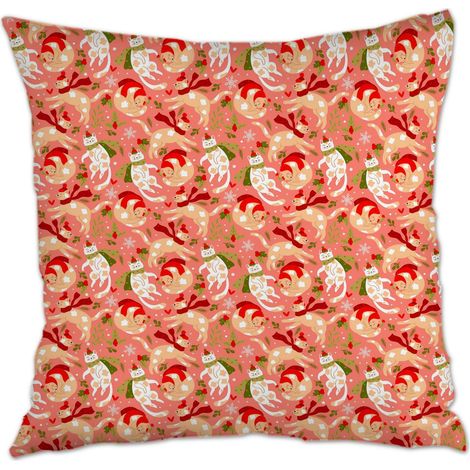 Housse de coussin carrée standard 45x45cm à fermeture éclair invisible pour décoration de Pâques (1/5)