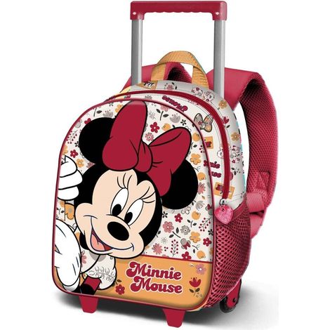 Trolley 3D Flowered Minnie Disney 34cm