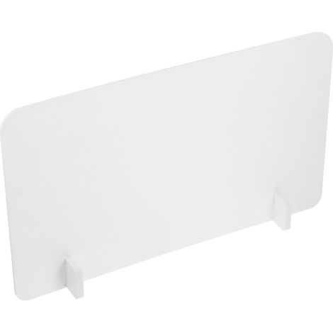 Séparateur de bureau étudiant en PVC blanc, 1 ensemble