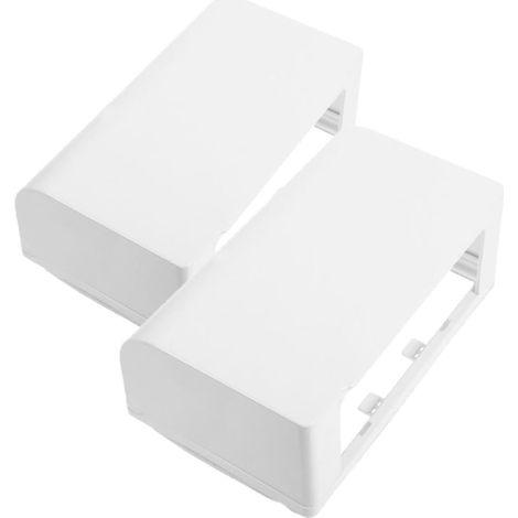 2 pièces Boîtier Prise Murale Étanche Autocollant Protection Anti-éclaboussures pour Interrupteurs Électriques Plastique Résistant Déformation Adapté Salle de Bain et Espaces (1/5)
