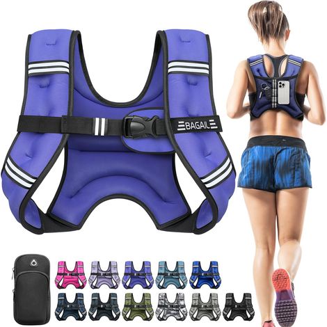 Gilet Lesté Pour la Musculation, Taille Ajustable, Poche Pratique, Gilet Lesté en Sable de Fer, Idéal Pour les Séances de Gymnastique, le Yoga et les Exercices d'Aérobic (1/5)
