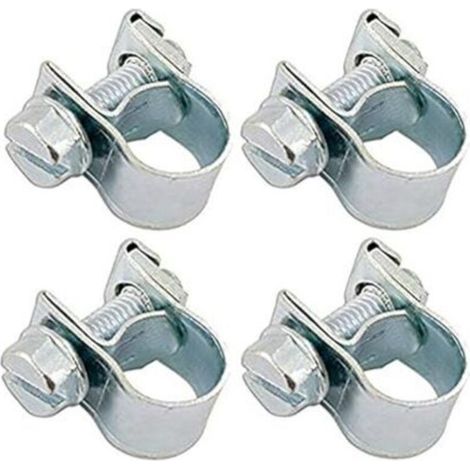 4x COLLIER DURITE ESSENCE A VISSER TONDEUSE MOTOCULTURE MOBYLETTE MOTO (6-8mm) (1/4)