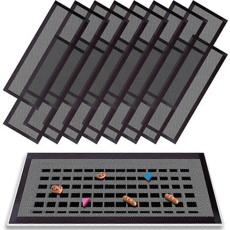 Lot de 16 grilles d'aération magnétiques pour plancher, 4 x 10 pouces, filtres à air (1/5)