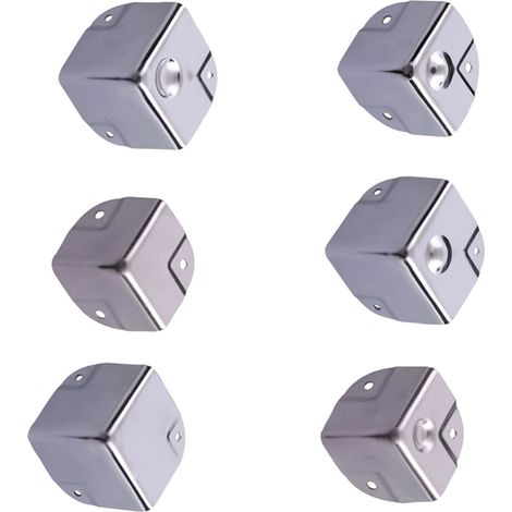2 protège-coins pour meubles - inox - argenté - pour chaises (1/5)