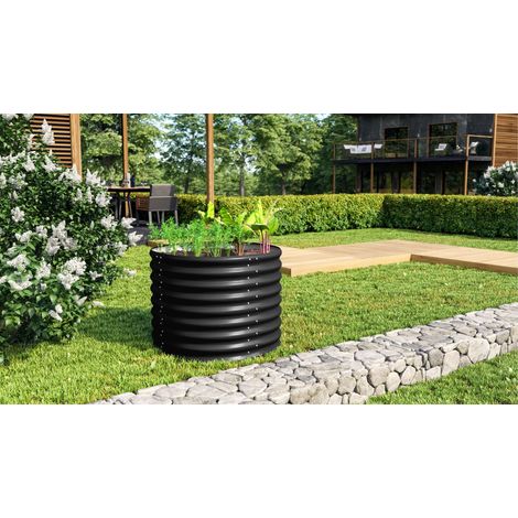 Vitavia Hochbeet "Terra 630", schwarz, 63 cm, Modell "Rund" (1/2)