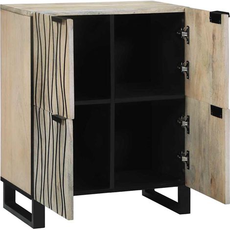 Buffet，Meubles et étagères de rangement pour médias Blanc et Noir CFW990908 (1/5)
