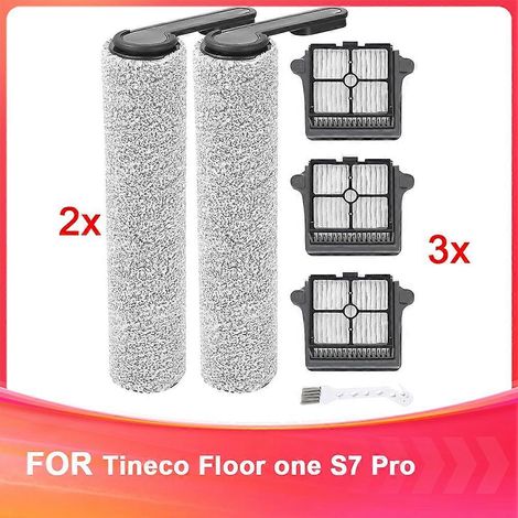 Brosse de rechange rouleau + filtres HEPA Pièces pour Tineco sol ONE S7 PRO aspirateur eau/poussière (1/5)