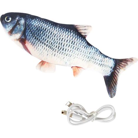 Pez Simulación - Juguete Interactivo para Gatos con Movimiento Al Tacto - USB Recargable - 15 cm - 1 Unidad (1/5)