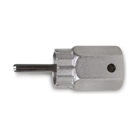 Chiave estrattore per ruote libere Shimano® a cassetta con perno di guidanichelata art 3984/3 (1/2)