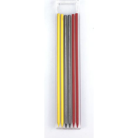 Recharges de stylos de couleurs assorties (2 rouges, 2 jaunes et 2 noires) Outil multifonctionnel pour graffiti, outil de mesure de lignes pour graffiti en menuiserie, outil de marquage et de contourn (1/5)