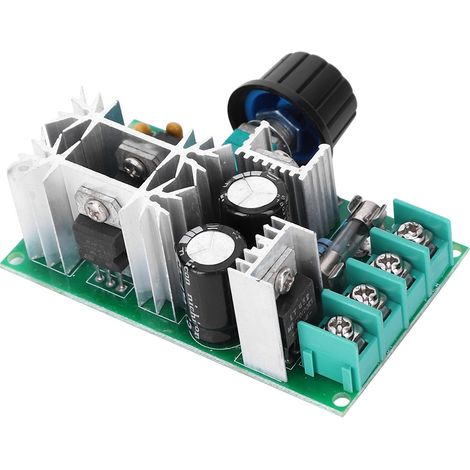 Module de régulation de vitesse pour moteur CC, régulateur de puissance PWM, ventilateur 12V/24V/36V/48V, 20A (1/5)