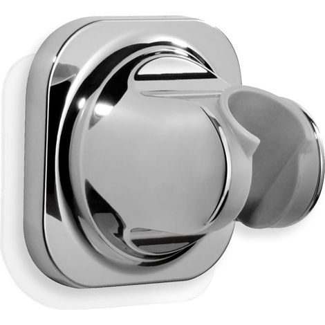 Support Adhésif Douchette Chromé – Sans Perçage – Argent – Fixation Solide et Durable – SdB (1/5)