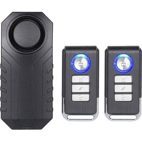 Alarme moto sans fil 113 dB – 7 sensibilités – 2 télécommandes – Sécurité antivol (1/5)