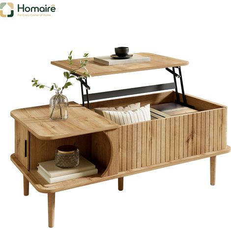 natur Schreibtisch 100 x 48 x 55.5 cm MDF HOMAIRE (1/5)
