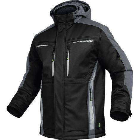 Triuso Leibwächter Winter-Softshelljacke Flex-Line  Gr. 7XL schwarz/grau