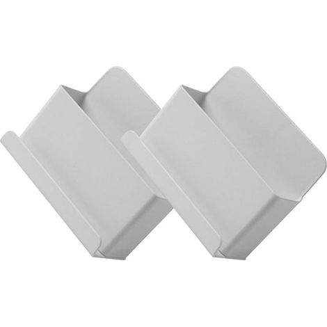 Lot de 2 boîtes de rangement pour télécommande, support de haut-parleur Sicorss, étagère pour téléphones portables, boîtier mura (1/5)