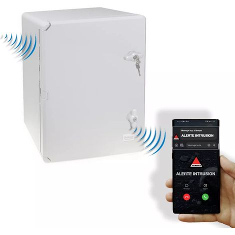 Point d'alerte GSM additionnel discrétion - Sans-fil 900m transmission 2G+3G+4G protection ouverture serrures (DA600+) (1/5)