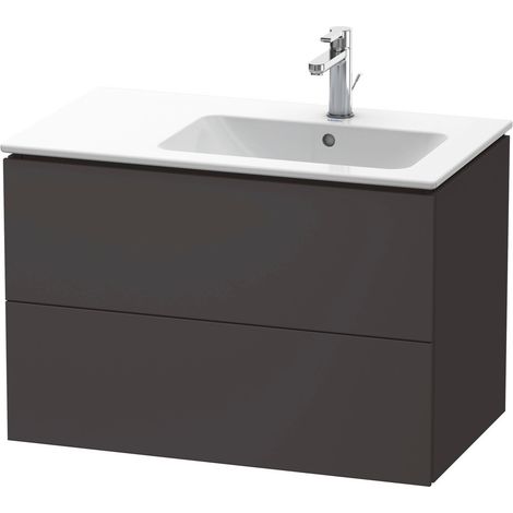 Duravit L-Cube Meuble sous-lavabo suspendu, 2 tiroirs, vasque à