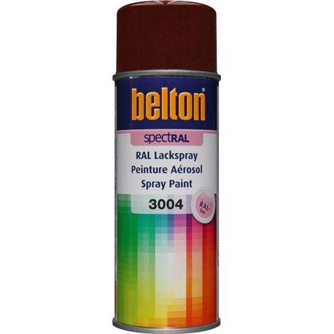 Bombe peinture - AUTO K - BELTON - RAL 3004 ROUGE POURPRE - 400 ml - Mat