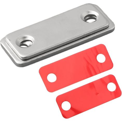 Loquet magnétique ultra-mince pour porte de placard, fixation (1/5)