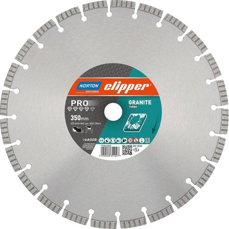 Diamant-Trennscheibe 350x 25,4mm Granit Turbo Laser (1/2)