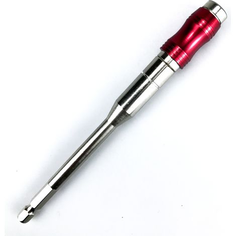 Rouge Argent (Long) Rallonge multi-angles pour tournevis, adaptateur étendu, tournevis électrique magnétique puissant, poignée hexagonale, rallonge à verrouillage rapide. (1/5)