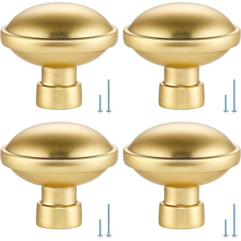 ajusteurs de meubles en bronze, diamètre base 12,5 mm, lisses (1/4)