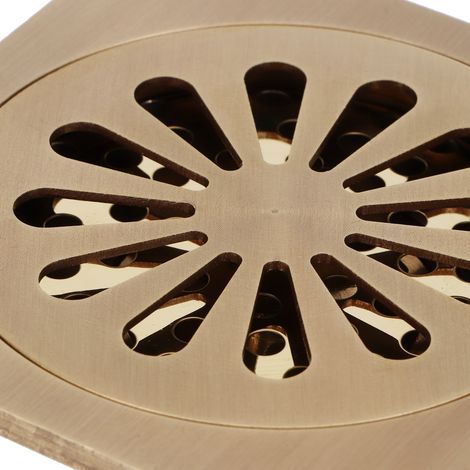 Desagüe de cobre de estilo europeo antiguo para baño y ducha. (1/5)