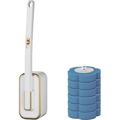 Brosse de cuvette de toilette avec tête de brosse-UN (1/5)