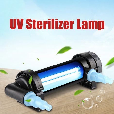 Leichter Wassersterilisator 220-240V 11W UV, ultraviolette Desinfektionslampe für Aquarium, Teich, Fischbecken (1/4)