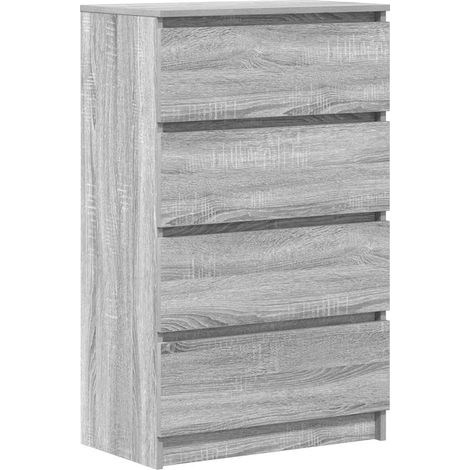 Buffet Commode Armoire Luxueux, pour Salon Chambre Entrée Cuisine, Sonoma gris 60x35x98,5 cm Bois d'ingénierie OIB3763E (1/5)