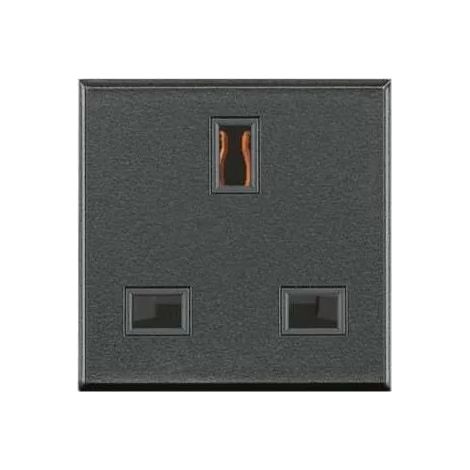Bticino HS4150 - British standard socket 2P+E 13A 230V - Axolute - Anthracite